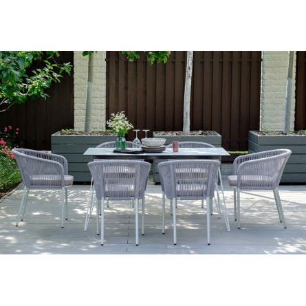 плетеный стул из роупа (веревки)