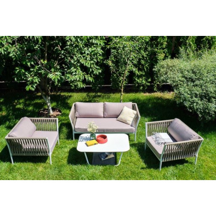 "Касабланка" диван плетенный из роупа, двухместный