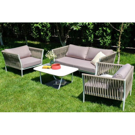 "Касабланка" диван плетенный из роупа, двухместный