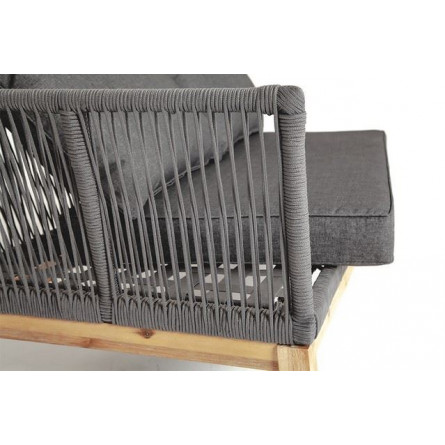 "Барселона" модуль диванный плетеный из роупа боковой правый