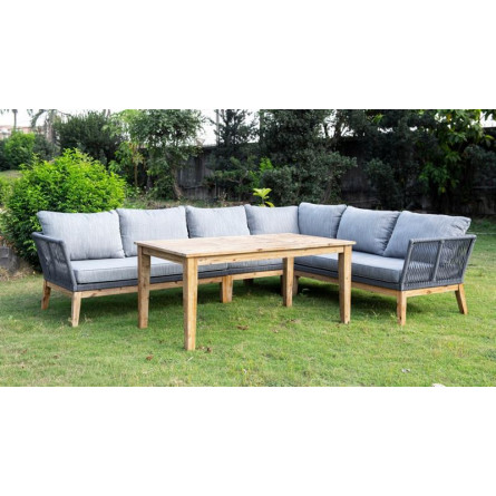 "Барселона" модуль диванный плетеный из роупа боковой правый