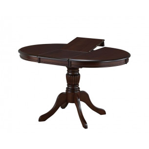 Стол Olivia MK-1265-TB обеденный раскладной с инкрустацией Темный орех