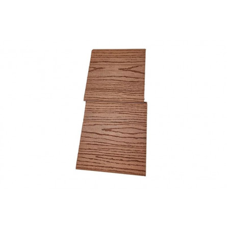 Доска ДПК заборная с тиснением А/Б, шип-паз, 165*25*2000мм (коричневый)