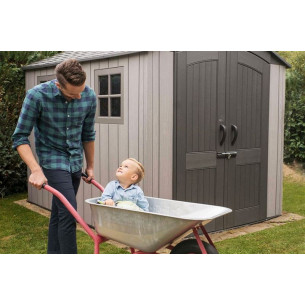 Сарай пластиковый WoodLook 7*9.5