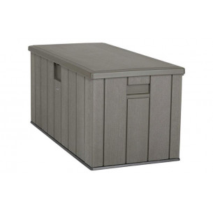 Сундук пластиковый WoodLook, 570 л, серый