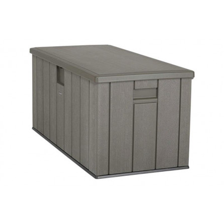 Сундук пластиковый WoodLook, 570 л, серый