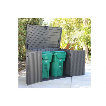 Ящик пластиковый WoodLook, 2100 л, серый