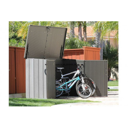 Ящик пластиковый WoodLook, 2100 л, серый