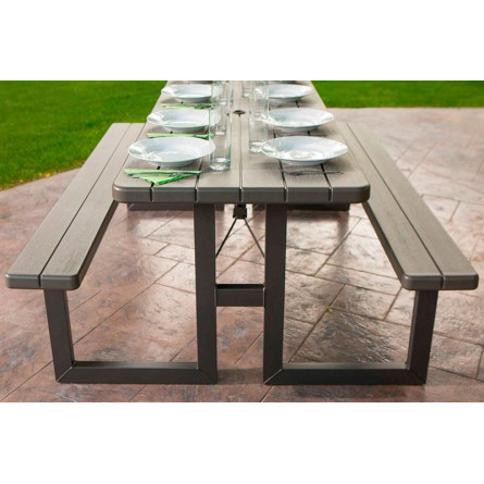 Стол с лавочками Lifetime для пикника