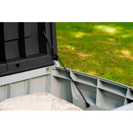 Сундук "Novel", 340 л, серый-чёрный