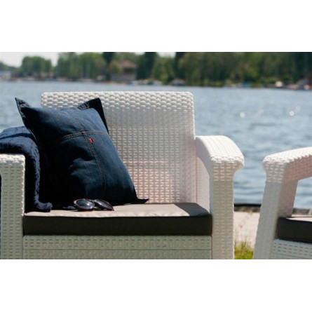 Комплект мебели Corfu Russia duo (2 кресла), белый