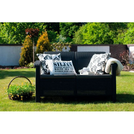 Комплект мебели Corfu Russia Love Seat (2х мест.диван), графит