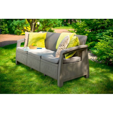 Комплект мебели Corfu Russia Love Seat Max (3х мест.диван), капучино