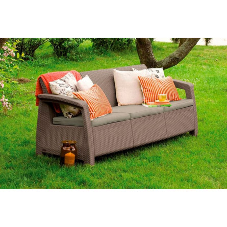Комплект мебели Corfu Russia Love Seat Max (3х мест.диван), капучино