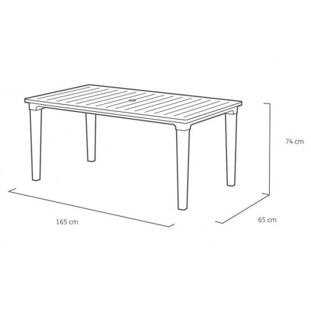 Стол Futura, капучино