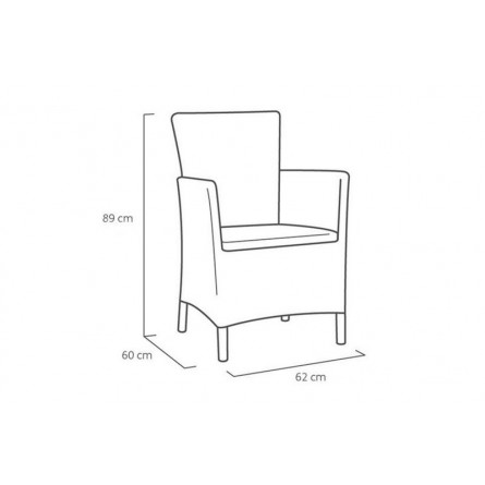 Стул-кресло Montana, капучино