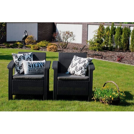 Комплект мебели Corfu Russia Set, графит