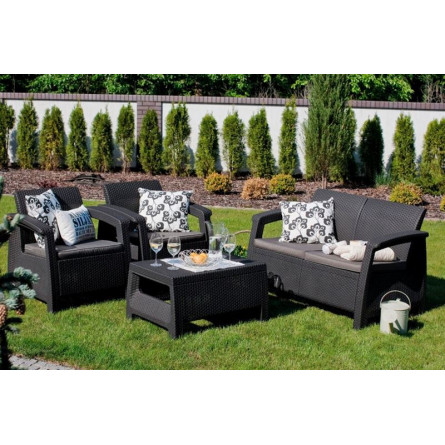 Комплект мебели Corfu Russia Set, графит