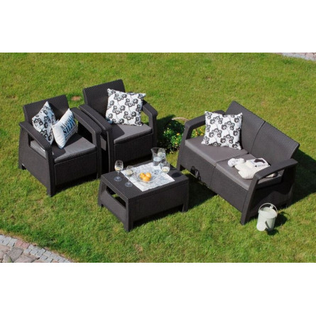 Комплект мебели Corfu Russia Set, графит