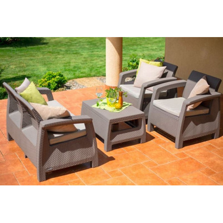 Комплект мебели Corfu Russia Set, капучино