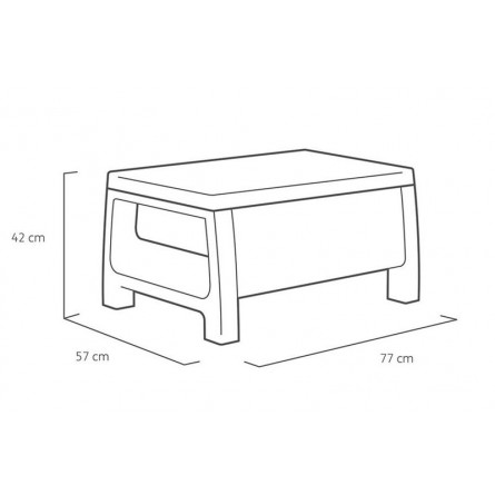Комплект мебели Corfu Russia Set, белый