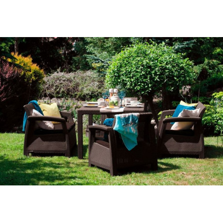 Комплект мебели Corfu Russia Fiesta, коричневый