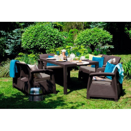 Комплект мебели Corfu Russia Fiesta, коричневый