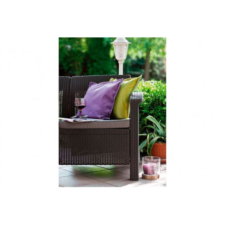 Комплект мебели Corfu Triple Set, коричневый