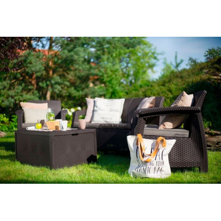 Комплект мебели Corfu Box Set, коричневый