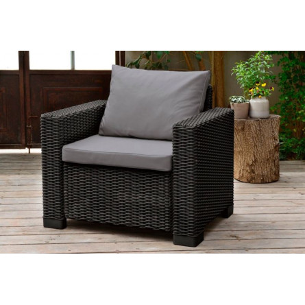 Комплект мебели California 3 Seater Set, серый