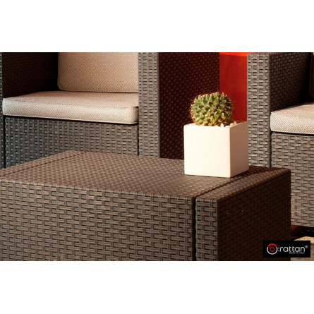 Комплект мебели NEBRASKA 3 Set (диван, 2 кресла и стол), венге