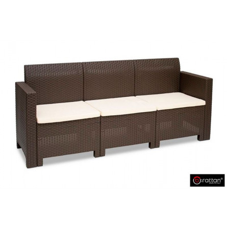 Комплект мебели NEBRASKA 3 Set (диван, 2 кресла и стол), венге