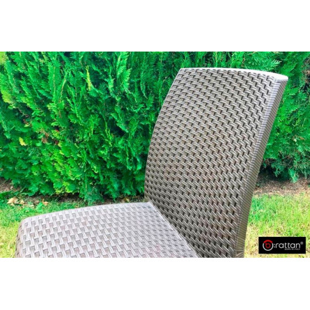 Стул B:rattan VIRGINIA без подлокотников, коричневый