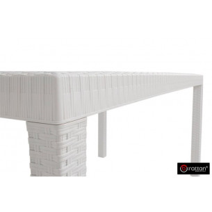 Стол B:rattan Houston 1500*900мм, белый