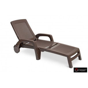 Шезлонг B:rattan MIAMI складной