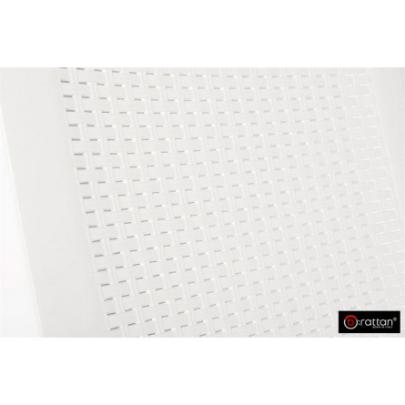 Шезлонг B:rattan MIAMI складной, белый