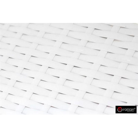 Шезлонг B:rattan NILO стопирующийся, белый