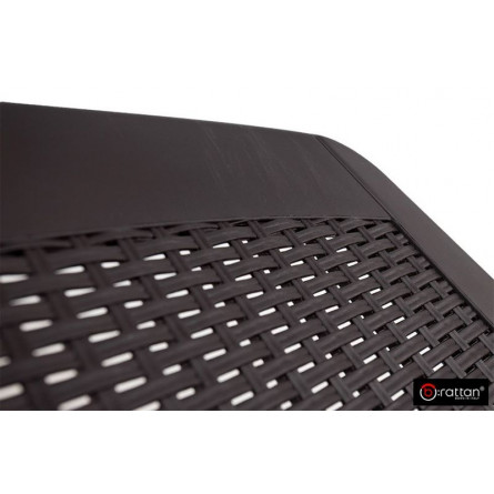 Шезлонг B:rattan NILO стопирующийся, коричневый