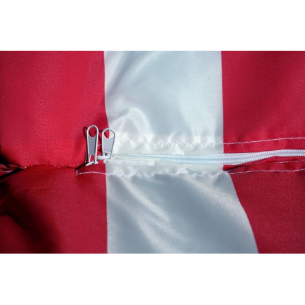 Матрац 710*570/1130*570мм с вертикальной подушкой (бело-красный) Premium