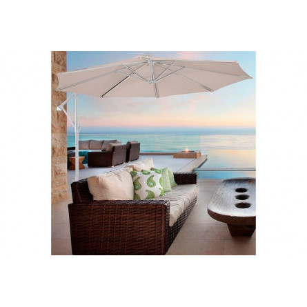 Зонт Парма, 3000мм, с вент. куполом, бежевый