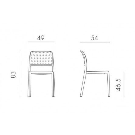 Стул Bora Bistrot, зелёный