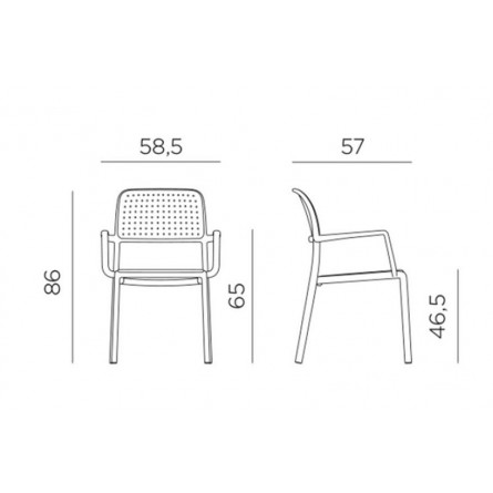Стул Bora, красный