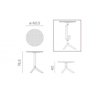 Стол Nardi Step, тортора