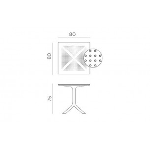 Стол Nardi Clip, антрацит