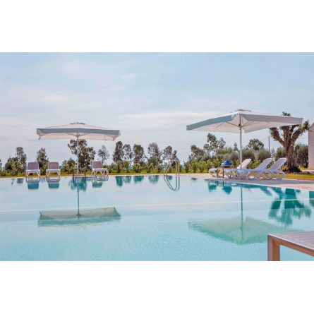 Шезлонг Nardi Alfa с подлокотниками, серый