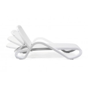 Шезлонг Nardi Eden с подлокотниками, белый