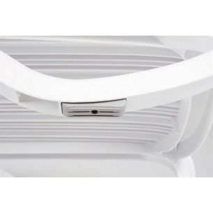 Шезлонг Nardi Eden с подлокотниками, белый