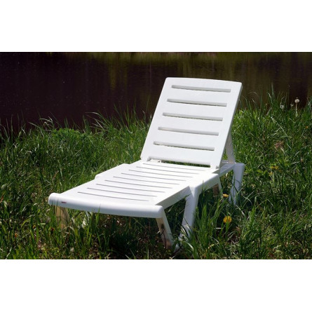 Шезлонг Tweet пластиковый белый