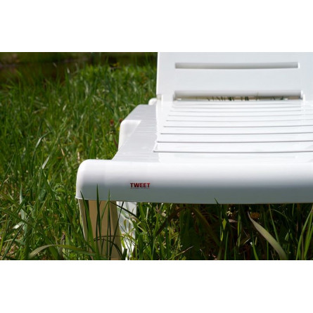 Шезлонг Tweet пластиковый белый