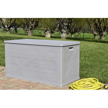 Сундук Toomax WoodLine, 420 л Светло-серый